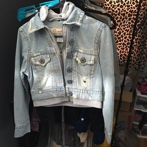 Hooded Jean Jacket